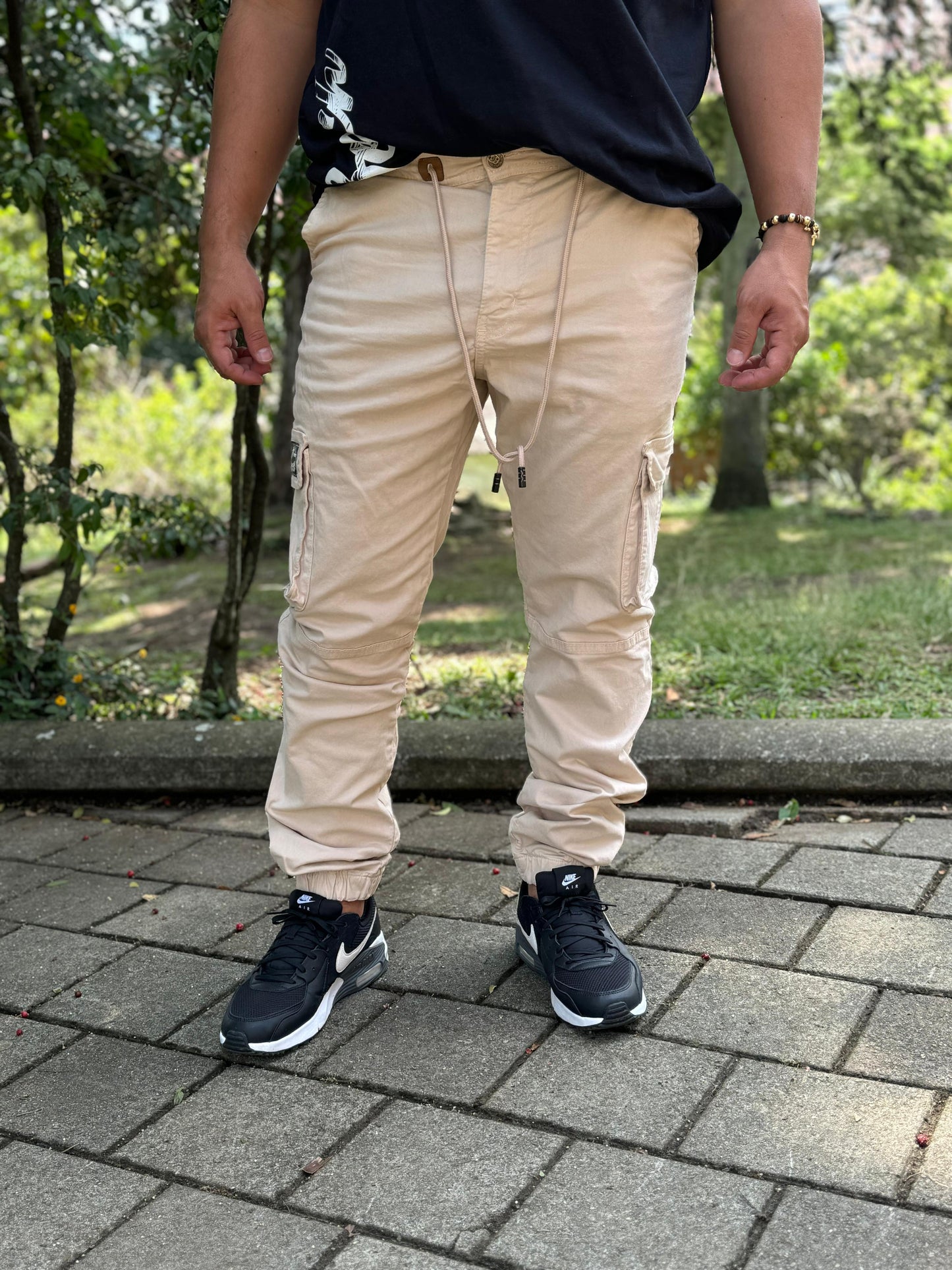 JOGGER DRIL BEIGE